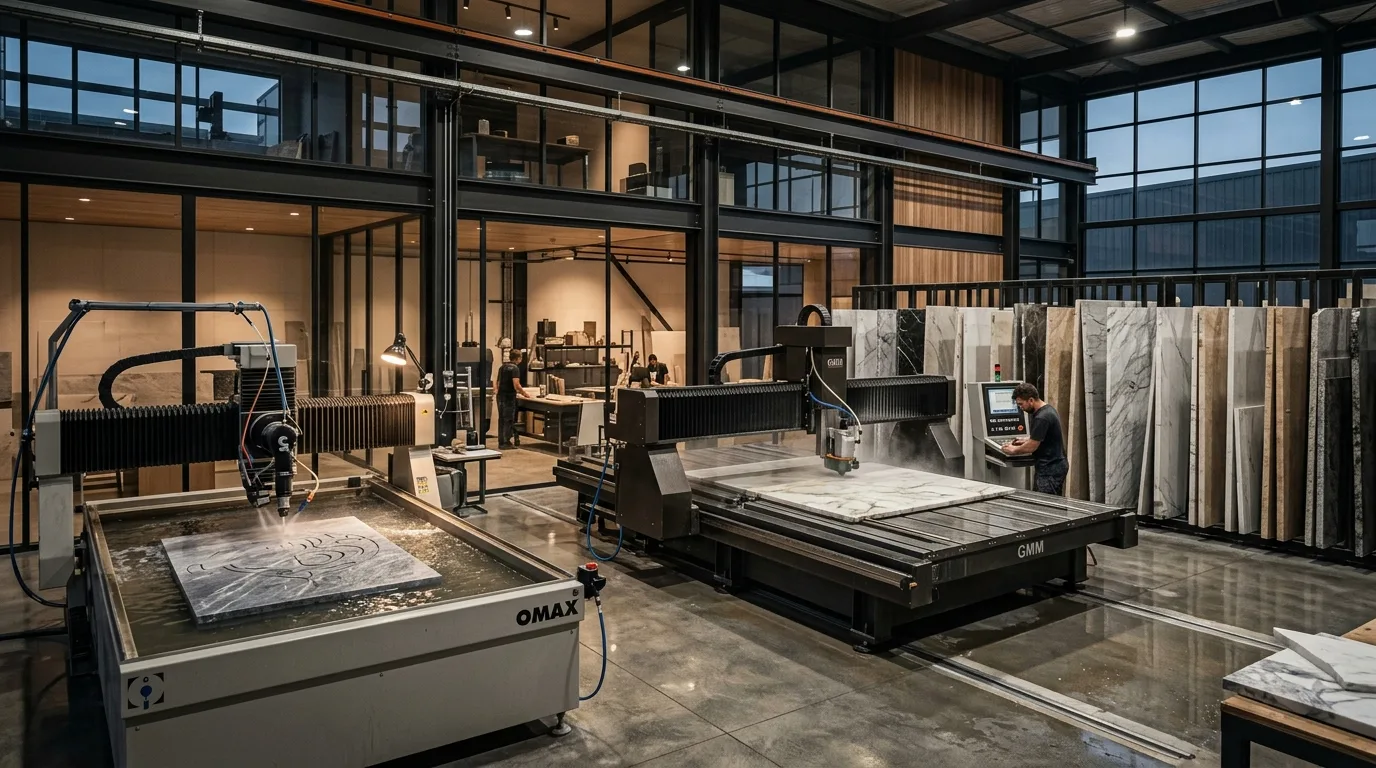 MSA Stone İstanbul İOSB atölye makine parkuru ve CNC tezgahları